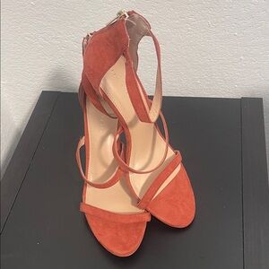 Elegant Orange Strappy Women's Sandals